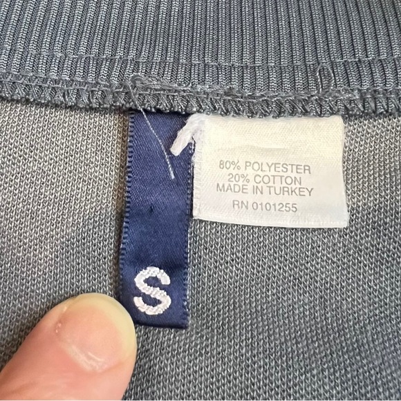 Blue Jersey Jacket with White Stripes - Picture 5 of 6